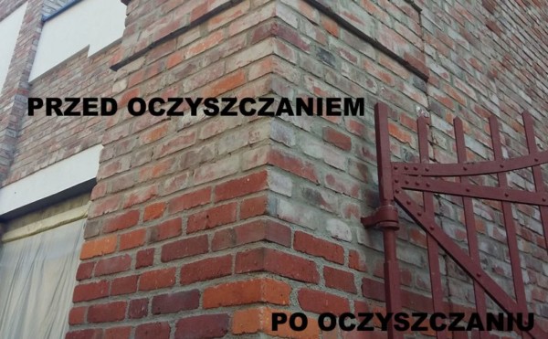 OCZYSZCZANIE ELEWACJI CEGLANYCH